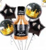 5 Pcs Mylar Balloon Happy Birthday