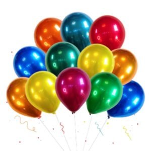 12Pcs Latex Happy Birthday Multi Color Balloons Bouquet for Party Decorations